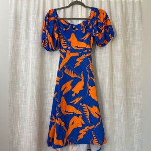 SundayUp backless, balloon sleeve summer dress size M